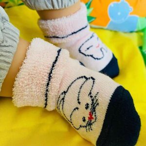 chaussettes bébé roses